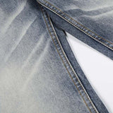DAXUEN Faded high-waisted wide-leg denim jeans