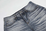 DAXUEN Faded high-waisted wide-leg denim jeans