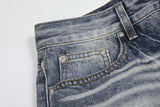 DAXUEN Faded high-waisted wide-leg denim jeans
