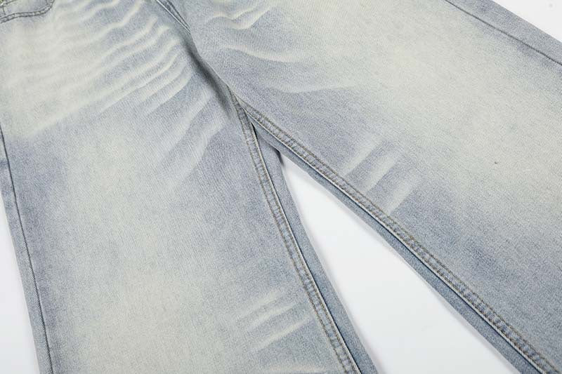 DAXUEN Wide-leg jeans in light faded blue wash