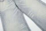 DAXUEN Wide-leg jeans in light faded blue wash