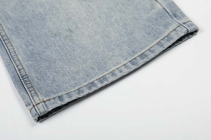 DAXUEN Wide-leg jeans in light faded blue wash