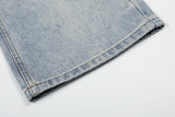 DAXUEN Wide-leg jeans in light faded blue wash