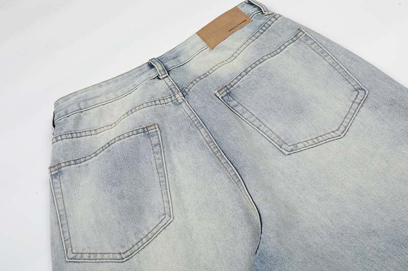 DAXUEN Wide-leg jeans in light faded blue wash