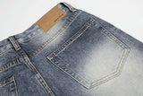 DAXUEN Faded high-waisted wide-leg denim jeans