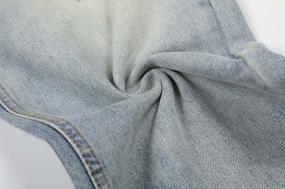 DAXUEN Wide-leg jeans in light faded blue wash