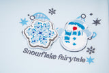 DAXUEN Pullover hoodie with snowflake and paw print embroidery