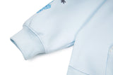 DAXUEN Pullover hoodie with snowflake and paw print embroidery