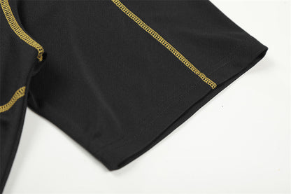 DAXUEN Athletic Energy Graphic T-Shirt with numeral and text graphics