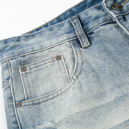 DAXUEN Light blue wide-leg denim jeans