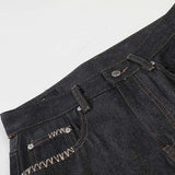 DAXUEN Charcoal wide-leg denim jeans