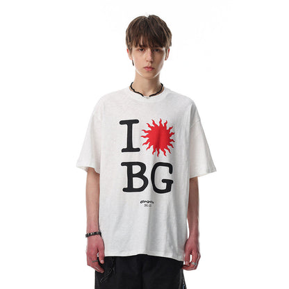 DAXUEN Oversized short-sleeved graphic T-shirt