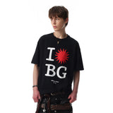 DAXUEN Oversized short-sleeved graphic T-shirt