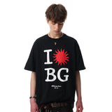 DAXUEN Oversized short-sleeved graphic T-shirt