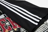 DAXUEN Bold striped graphic short-sleeve T-shirt