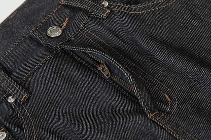 DAXUEN Charcoal wide-leg denim jeans