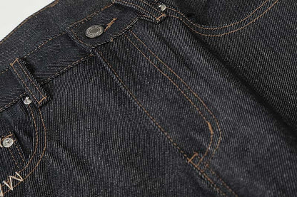 DAXUEN Charcoal wide-leg denim jeans