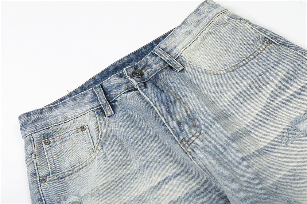 DAXUEN Light blue wide-leg denim jeans