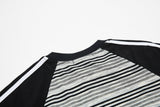 DAXUEN Bold striped graphic short-sleeve T-shirt