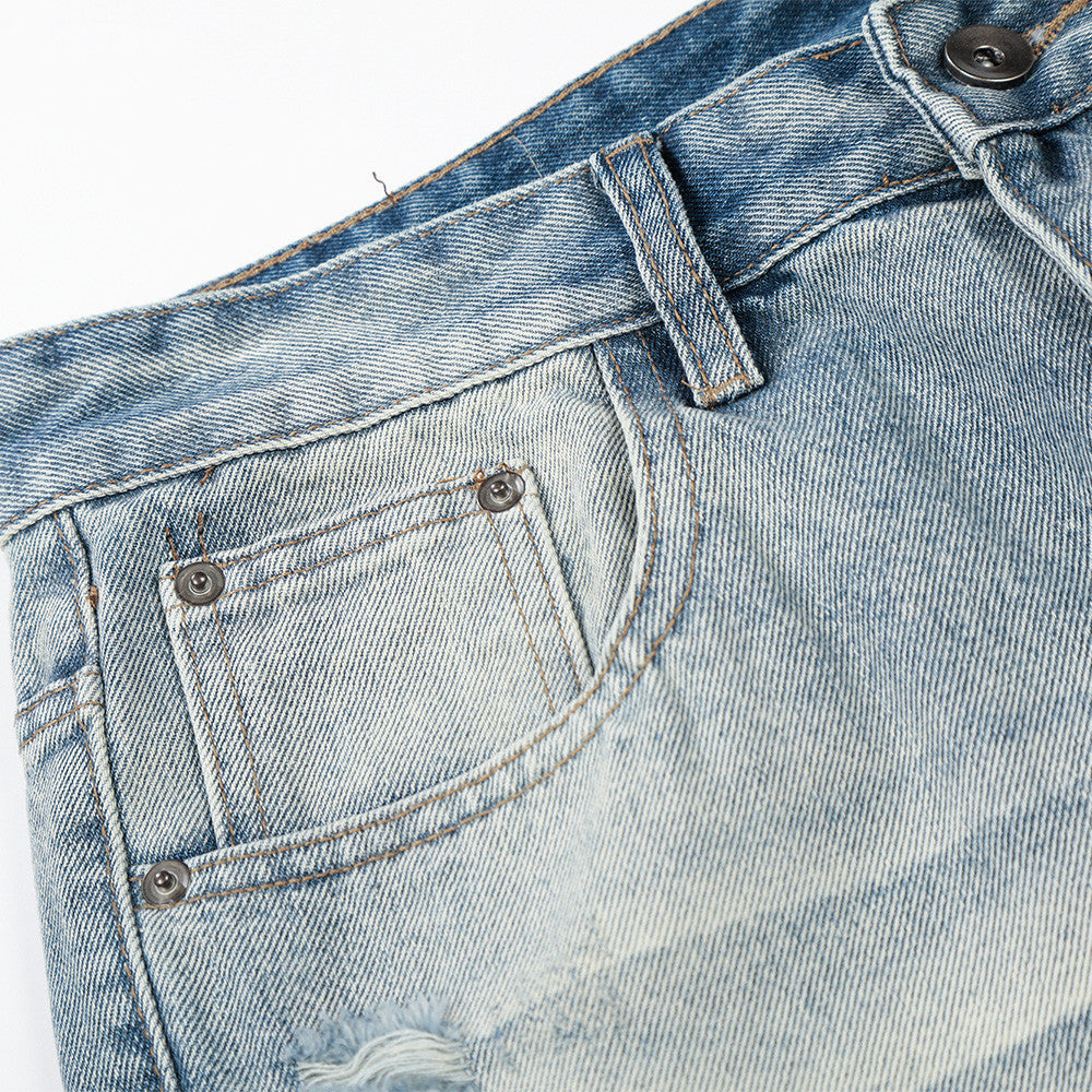 DAXUEN Light blue wide-leg denim jeans