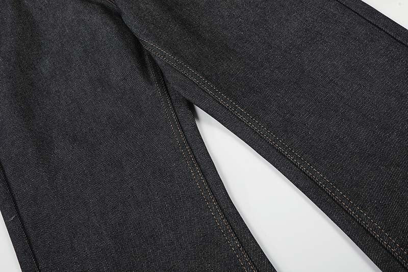DAXUEN Charcoal wide-leg denim jeans