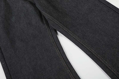 DAXUEN Charcoal wide-leg denim jeans