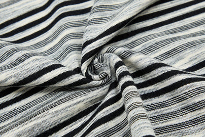 DAXUEN Bold striped graphic short-sleeve T-shirt