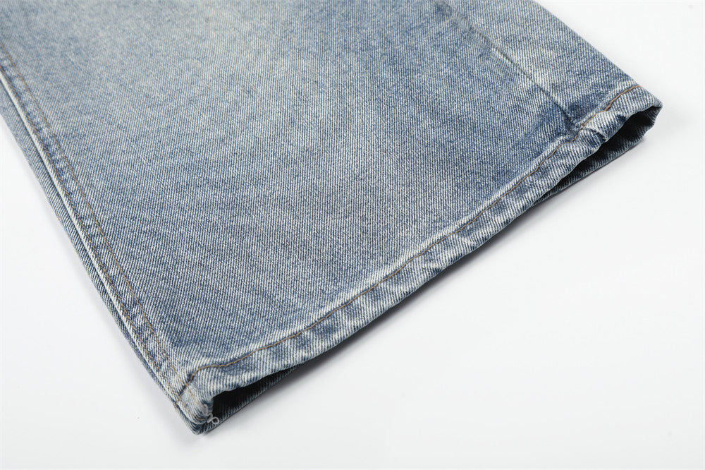 DAXUEN Light blue wide-leg denim jeans