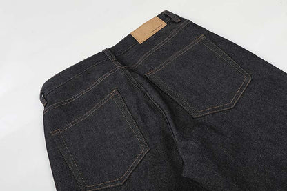 DAXUEN Charcoal wide-leg denim jeans