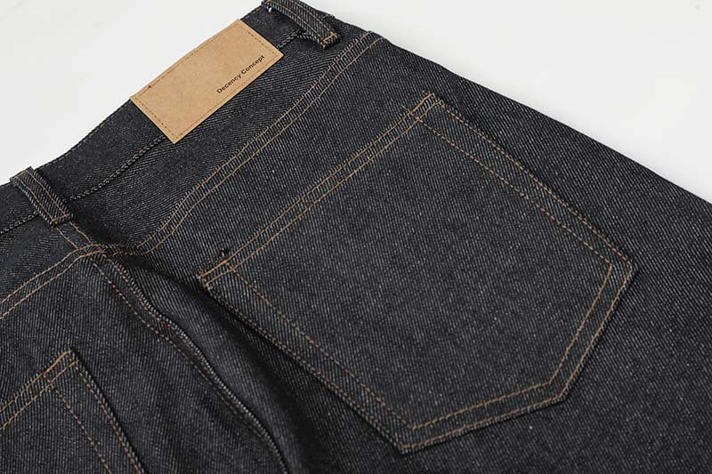 DAXUEN Charcoal wide-leg denim jeans