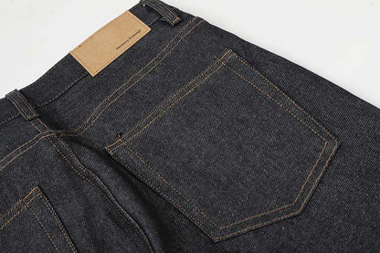 DAXUEN Charcoal wide-leg denim jeans