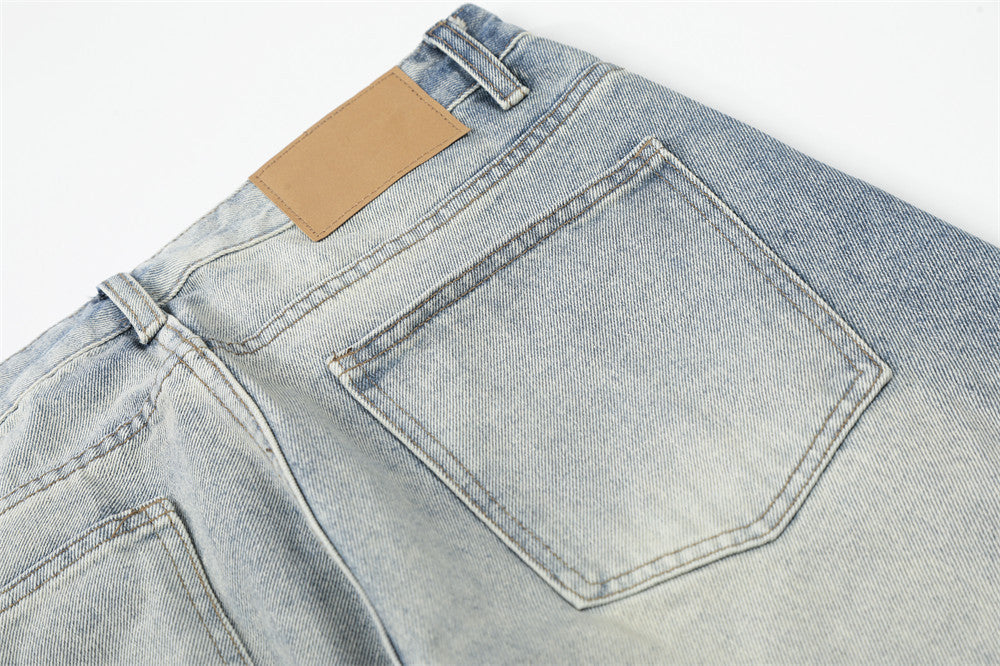 DAXUEN Light blue wide-leg denim jeans
