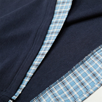 DAXUEN Layered look men's short-sleeved polo shirt