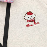 DAXUEN Layered polo shirt with cartoon graphics and plaid accents
