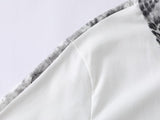 DAXUEN Casual short-sleeve collared top with animal print