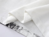 DAXUEN Casual short-sleeve collared top with animal print