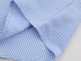 DAXUEN Gingham button-up shirt with teddy bear pendant