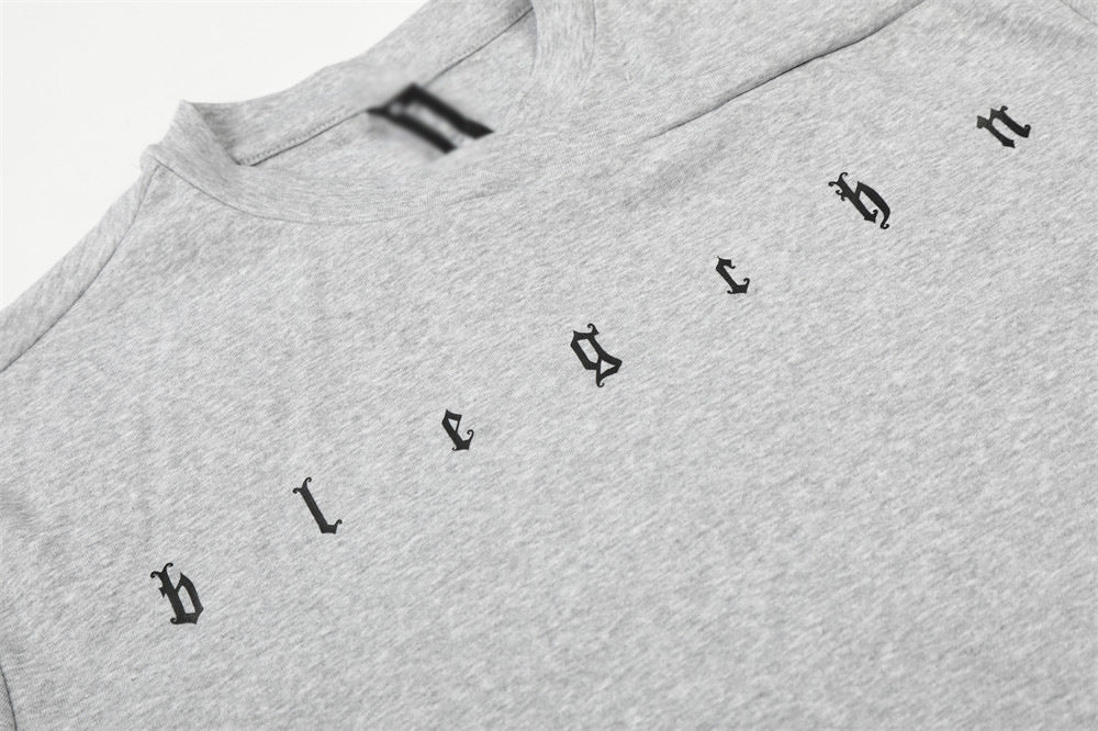 DAXUEN Gothic letter graphic short-sleeved t-shirt