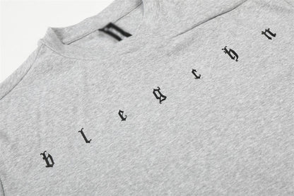 DAXUEN Gothic letter graphic short-sleeved t-shirt