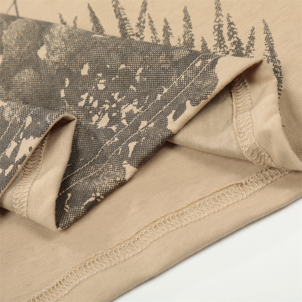 DAXUEN Botanical graphic relaxed fit t-shirt