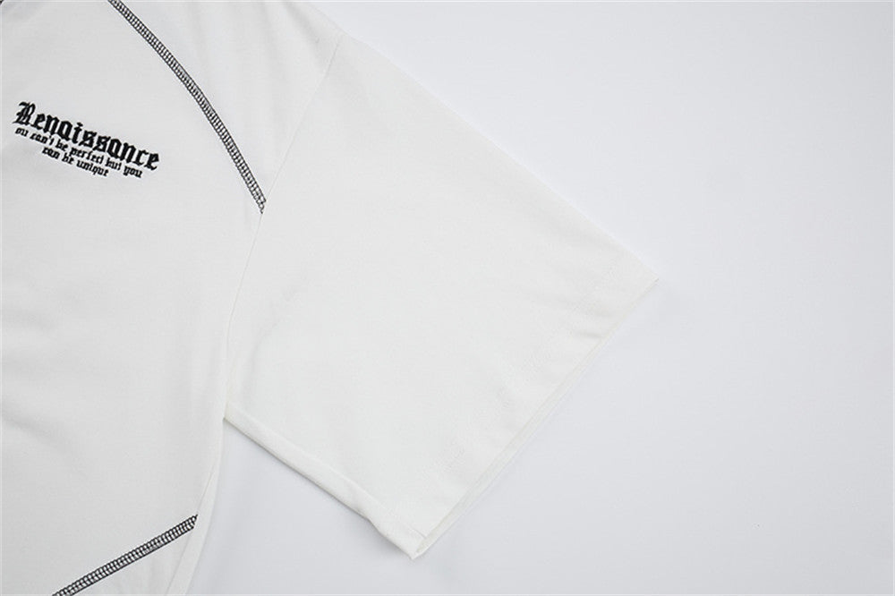 DAXUEN Gothic stitch short-sleeve T-shirt