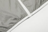 DAXUEN Lightweight hooded jacket in light grey and black