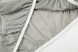 DAXUEN Lightweight hooded jacket in light grey and black
