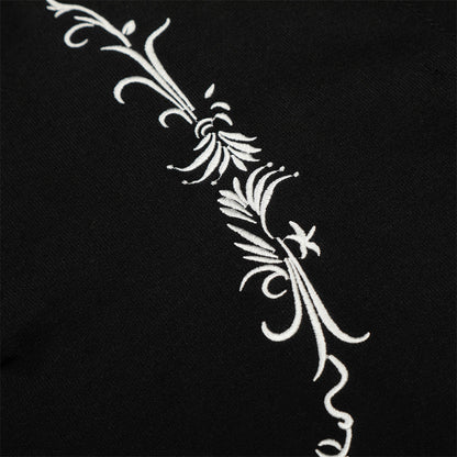 DAXUEN Floral embroidered short-sleeved knitted polo shirt