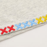 DAXUEN Relaxed-fit short-sleeved polo shirt with cartoon embroidery