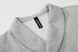 DAXUEN Double-breasted short-sleeved top with shawl collar