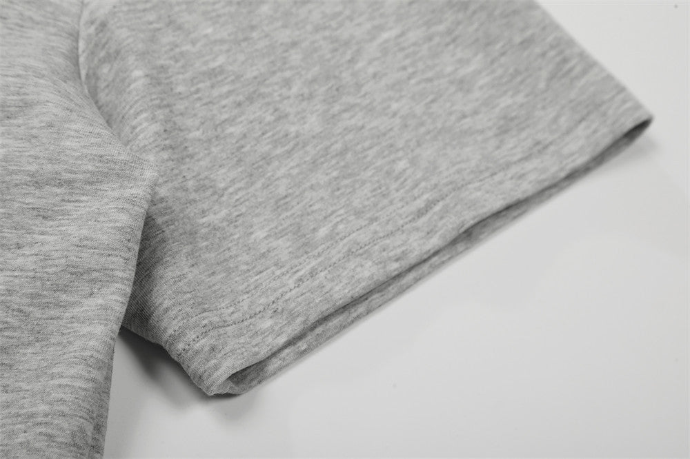 DAXUEN Double-breasted short-sleeved top with shawl collar