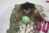 DAXUEN Retro graphic oversized T-shirt with multi-layered print
