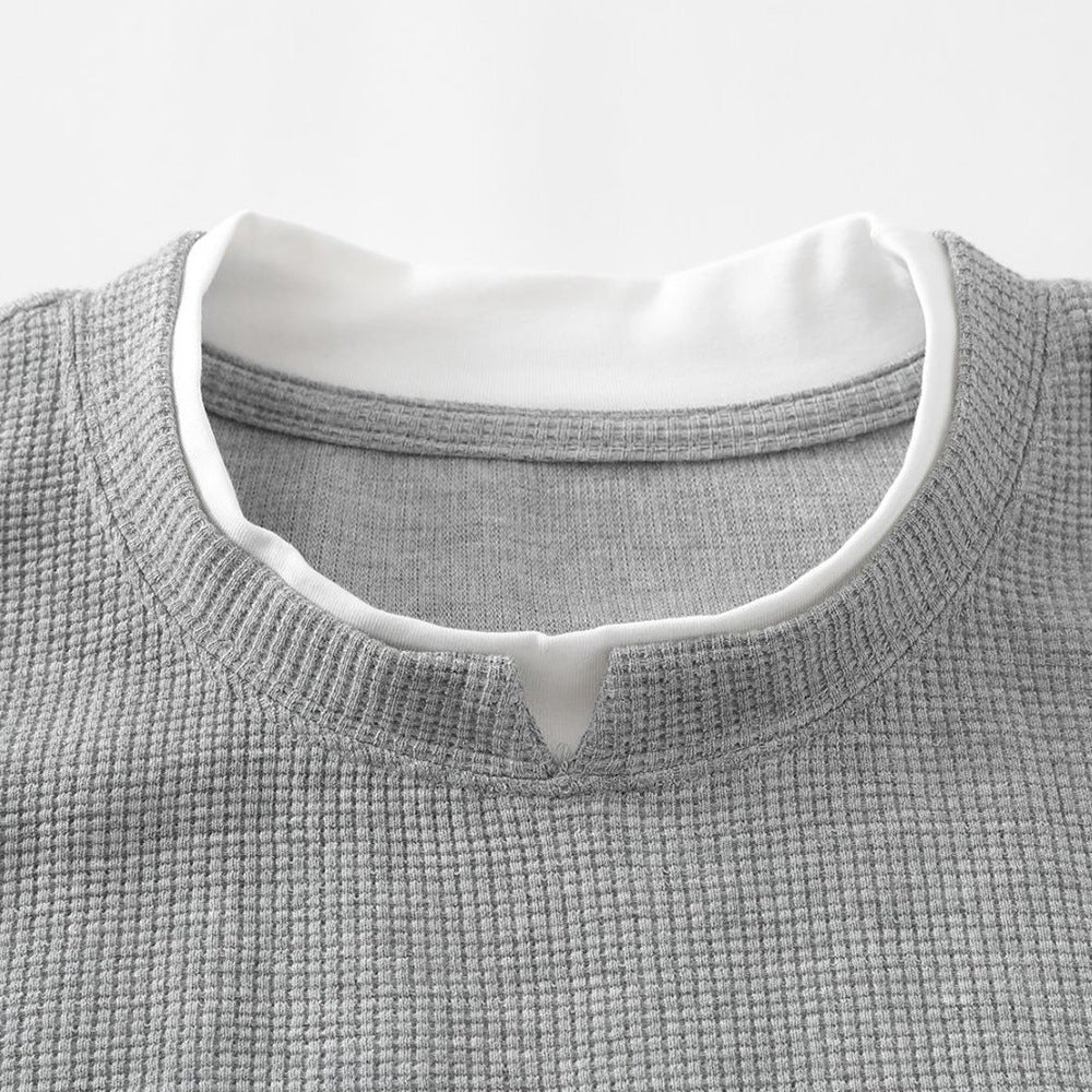 DAXUEN Layered crewneck short-sleeved t-shirt