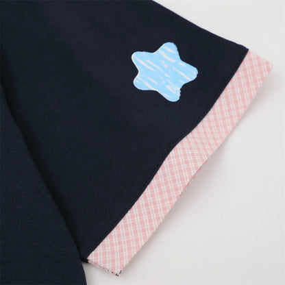 DAXUEN Short-sleeved polo shirt with cartoon bear design